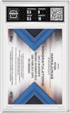 Rose Namajunas from the 2019 Topps UFC Knockout MMA set featuring a Purple parallel graded by Arena Club and given an overall grade of 8.5.