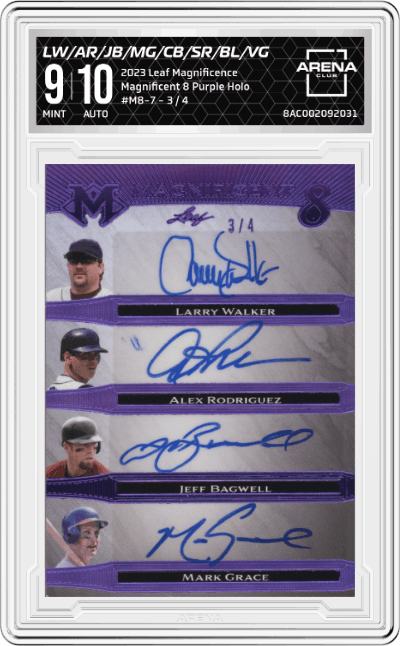 Larry Walker/Alex Rodriguez/Jeff Bagwell/Mark Grace/Craig Biggio/Scott Rolen/Barry Larkin/Vladimir Guerrero