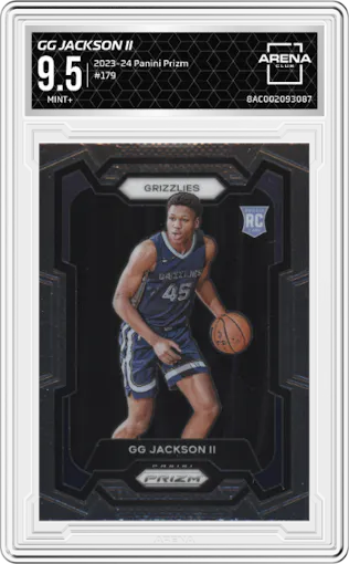GG Jackson II from the 2023-24 Panini Prizm set graded by Arena Club and given an overall grade of 9.5.