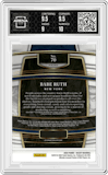 Babe Ruth from the 2022 Panini Select set featuring a Scope parallel graded by Arena Club and given an overall grade of 9.5.