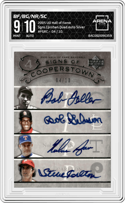 Bob Feller/Bob Gibson/Nolan Ryan/Steve Carlton