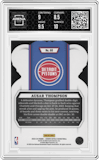Ausar Thompson from the 2023-24 Panini Crown Royale set featuring a Crystal parallel graded by Arena Club and given an overall grade of 9.
