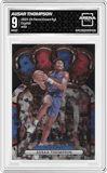 Ausar Thompson from the 2023-24 Panini Crown Royale set featuring a Crystal parallel graded by Arena Club and given an overall grade of 9.