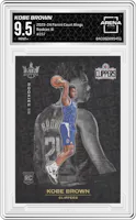 Kobe Brown from the 2023-24 Panini Court Kings set graded by Arena Club and given an overall grade of 9.5.