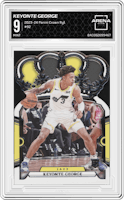 Keyonte George from the 2023-24 Panini Crown Royale  set graded by Arena Club and given an overall grade of 9.