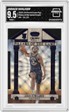 Jarace Walker from the 2023-24 Panini Crown Royale  set featuring a Purple parallel graded by Arena Club and given an overall grade of 9.5.