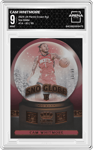 Cam Whitmore  from the 2023-24 Panini Crown Royale  set graded by Arena Club and given an overall grade of 9.