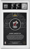 Jaime Jaquez Jr. from the 2023-24 Panini Crown Royale  set featuring a Blue parallel graded by Arena Club and given an overall grade of 9.