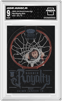 Jaime Jaquez Jr. from the 2023-24 Panini Crown Royale  set featuring a Blue parallel graded by Arena Club and given an overall grade of 9.
