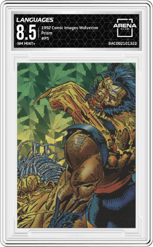 Languages from the 1992 Comic Images Wolverine set graded by Arena Club and given an overall grade of 8.5.
