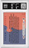 Chipper Jones/Wilson Betemit from the 2002 Fleer Ultra set graded by Arena Club and given an overall grade of 7.5.