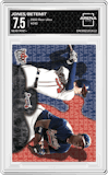 Chipper Jones/Wilson Betemit from the 2002 Fleer Ultra set graded by Arena Club and given an overall grade of 7.5.