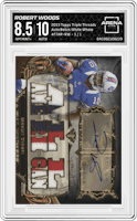Robert Woods from the 2013 Topps Triple Threads set featuring a White Whale parallel graded by Arena Club and given an overall grade of 8.5.