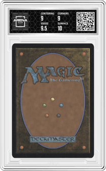 The One Ring from the 2023 Magic-Gathering set featuring a Scene Card Mythic Rare Foil parallel graded by Arena Club and given an overall grade of 9.5.