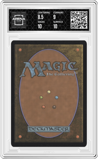 Time Warp from the 2021 Magic-Gathering JPN set featuring a MYSTICAL ARCHIVE JAPANESE ALT-ART parallel graded by Arena Club and given an overall grade of 9.