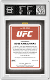 Rose Namajunas from the 2023 Donruss Optic UFC set graded by Arena Club and given an overall grade of 9.5.