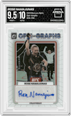 Rose Namajunas from the 2023 Donruss Optic UFC set graded by Arena Club and given an overall grade of 9.5.