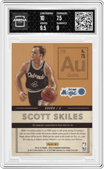 Scott Skiles from the 2014-15 Panini Gold Standard  set graded by Arena Club and given an overall grade of 8.
