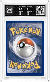 Thundurus from the 2011 Pokemon Black & White set graded by Arena Club and given an overall grade of 9.5.