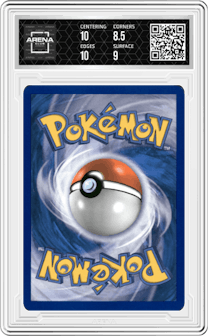 Charizard from the 2006 Pokemon EX set graded by Arena Club and given an overall grade of 9.