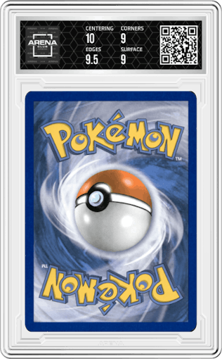 Leafeon from the 2013 Pokemon B&W Promo set featuring a Sylveon Collection Box parallel graded by Arena Club and given an overall grade of 9.5.