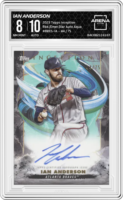 2023 Topps Inception Rke./Emer.Star Auto Ian Anderson Aqua ARENA CLUB 8