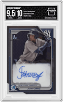 John Cruz from the 2024 Bowman set graded by Arena Club and given an overall grade of 9.5.