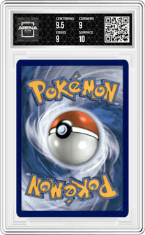 Lucario V from the 2020 Pokemon SWSH set graded by Arena Club and given an overall grade of 9.5.
