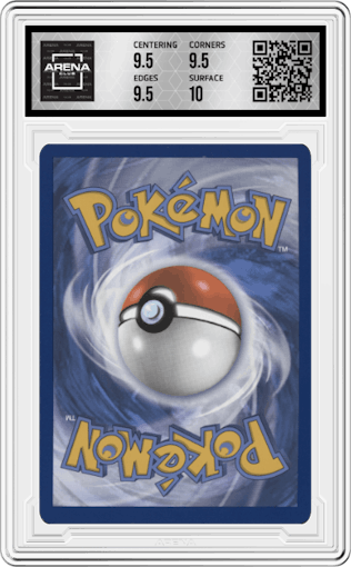 Incineroar ex from the 2024 Pokemon SV set graded by Arena Club and given an overall grade of 10.