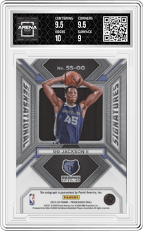GG Jackson II from the 2023-24 Panini Prizm set graded by Arena Club and given an overall grade of 9.5.