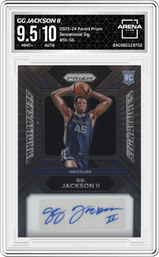 GG Jackson II from the 2023-24 Panini Prizm set graded by Arena Club and given an overall grade of 9.5.