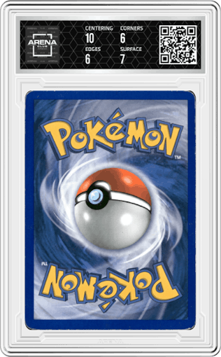 Seadra from the 2006 Pokemon EX set graded by Arena Club and given an overall grade of 6.5.