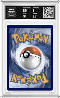Miraidon EX from the 2023 Pokemon SV set graded by Arena Club and given an overall grade of 9.5.
