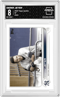 Derek Jeter from the 2022 Topps Update  set graded by Arena Club and given an overall grade of 8.