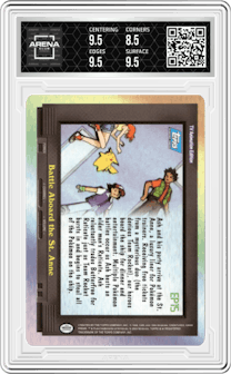 Battle Aboard the St. Anne from the 2000 Topps Pokemon TV set graded by Arena Club and given an overall grade of 9.
