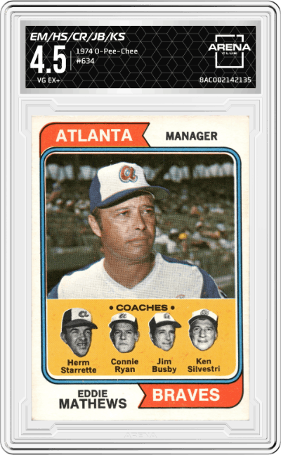 Eddie Mathews/Herm Starrette/Connie Ryan/Jim Busby/Ken Silvestri