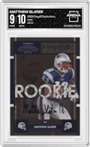 Matthew Slater from the 2008 Playoff Contenders set graded by Arena Club and given an overall grade of 9.