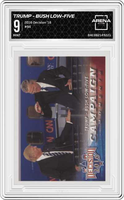 Trump - Bush low-five    