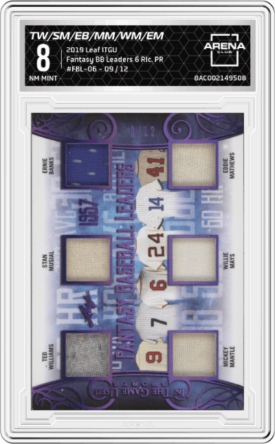 Ted Williams/Stan Musial/Ernie Banks/Mickey Mantle/Willie Mays/Eddie Mathews