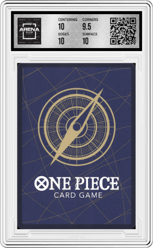 Edward Newgate from the 2024 One Piece JPN set graded by Arena Club and given an overall grade of 10.