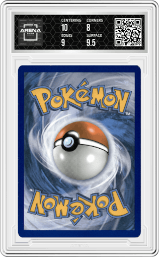 Pidgeot EX from the 2016 Pokemon XY set graded by Arena Club and given an overall grade of 8.5.