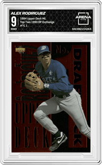 Alex Rodriguez from the 1994 Upper Deck Minor League set graded by Arena Club and given an overall grade of 9.