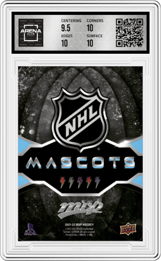 Thunderbug from the 2021-22 Upper Deck MVP set graded by Arena Club and given an overall grade of 10.