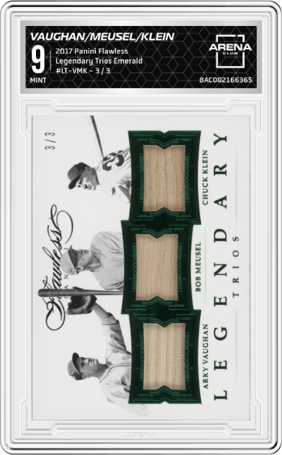 Arky Vaughan/Bob Meusel/Chuck Klein