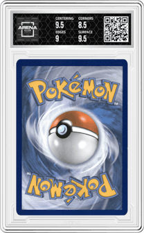 Glaceon EX  from the 2016 Pokemon XY set graded by Arena Club and given an overall grade of 9.