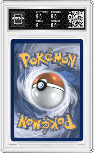 Glaceon EX  from the 2016 Pokemon XY set graded by Arena Club and given an overall grade of 9.