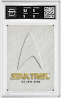 Commander Spock from the 1996 Star Trek set graded by Arena Club and given an overall grade of 8.5.