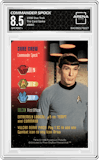 Commander Spock from the 1996 Star Trek set graded by Arena Club and given an overall grade of 8.5.