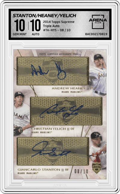 Giancarlo Stanton / Andrew Heaney / Christian Yelich