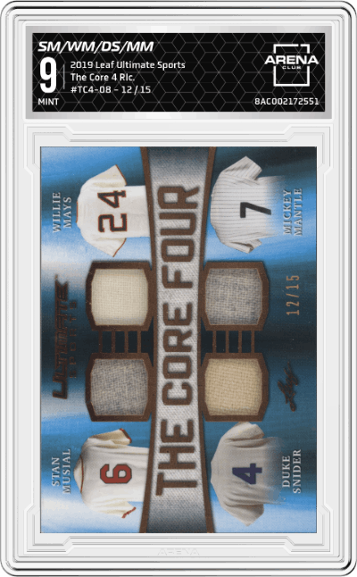 Stan Musial/Willie Mays/Duke Snider/Mickey Mantle 